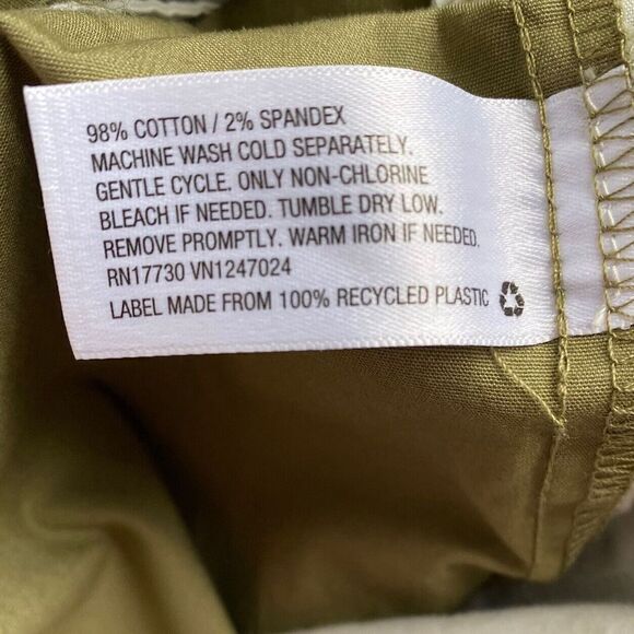 A NEW DAY Womens Sz 8 Olive Green Pleated Front Chino Pants NEW Lightweight - Picture 6 of 6